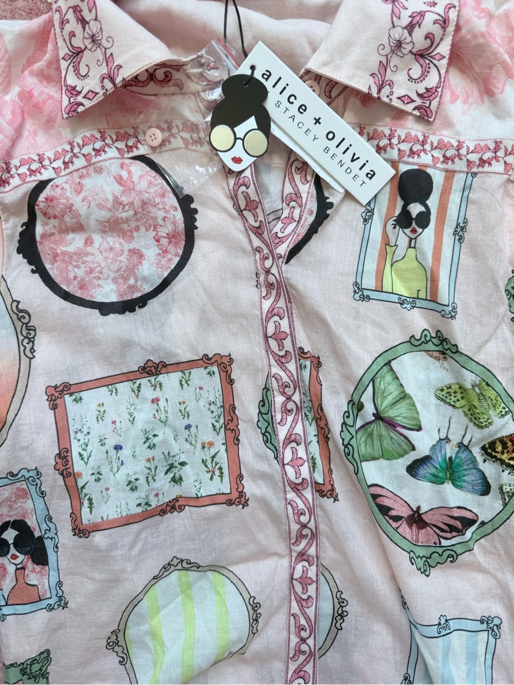 Alice + Olivia Tiffie Blouse - Picture 5 of 8